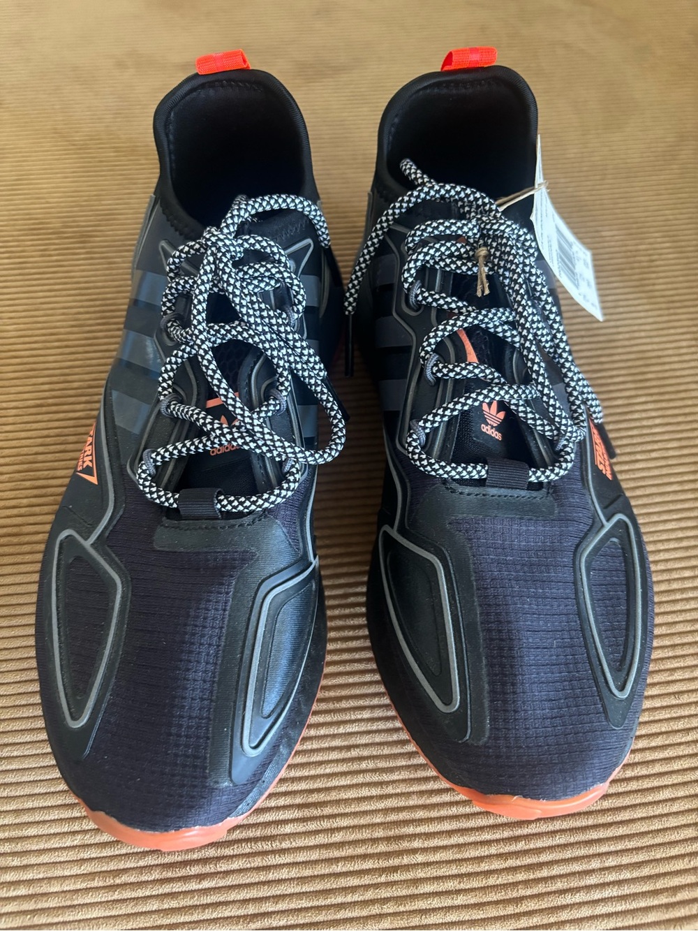 NWT! Adidas Black & Orange Athletic Sneakers